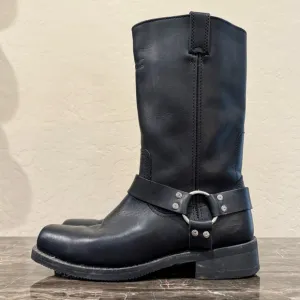 Men’s Harley Davidson Black Leather Harness Moto Boots