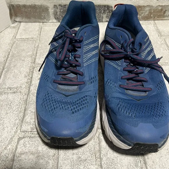 Men's Hoka One One Clifton 6 Running Shoes Sneakers - Size 9  English Blue