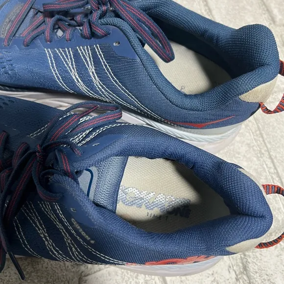 Men's Hoka One One Clifton 6 Running Shoes Sneakers - Size 9  English Blue