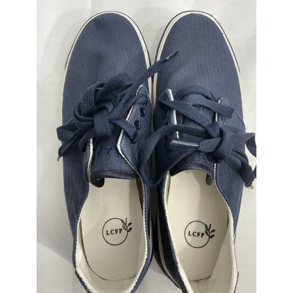 Mens MFAAFAA Sneakers Size 10 LCFP Navy Lace Up Canvas NWOT