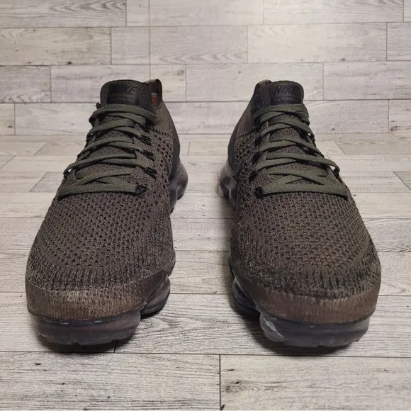 Men's Nike Air Vapormax Cargo Khaki &amp; Black Athletic Sneakers Shoes Size 9.5