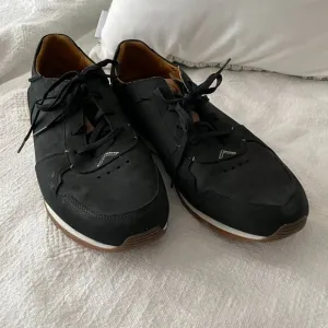 Men's Olukai Huaka'I Li Black Leather Nubuck Shoes, Size 12