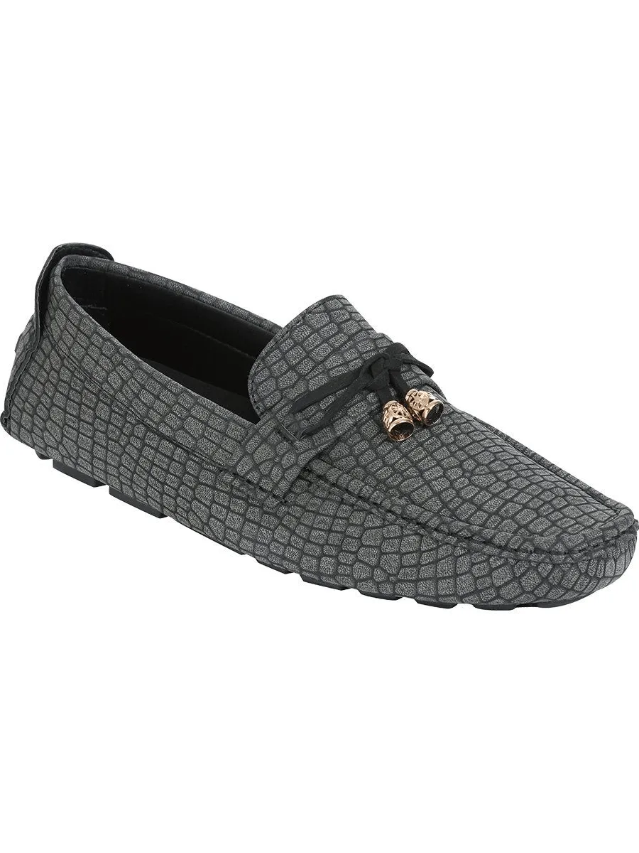 Men's PU Synthetic Casual Shoes 'El General' Black Color 41272