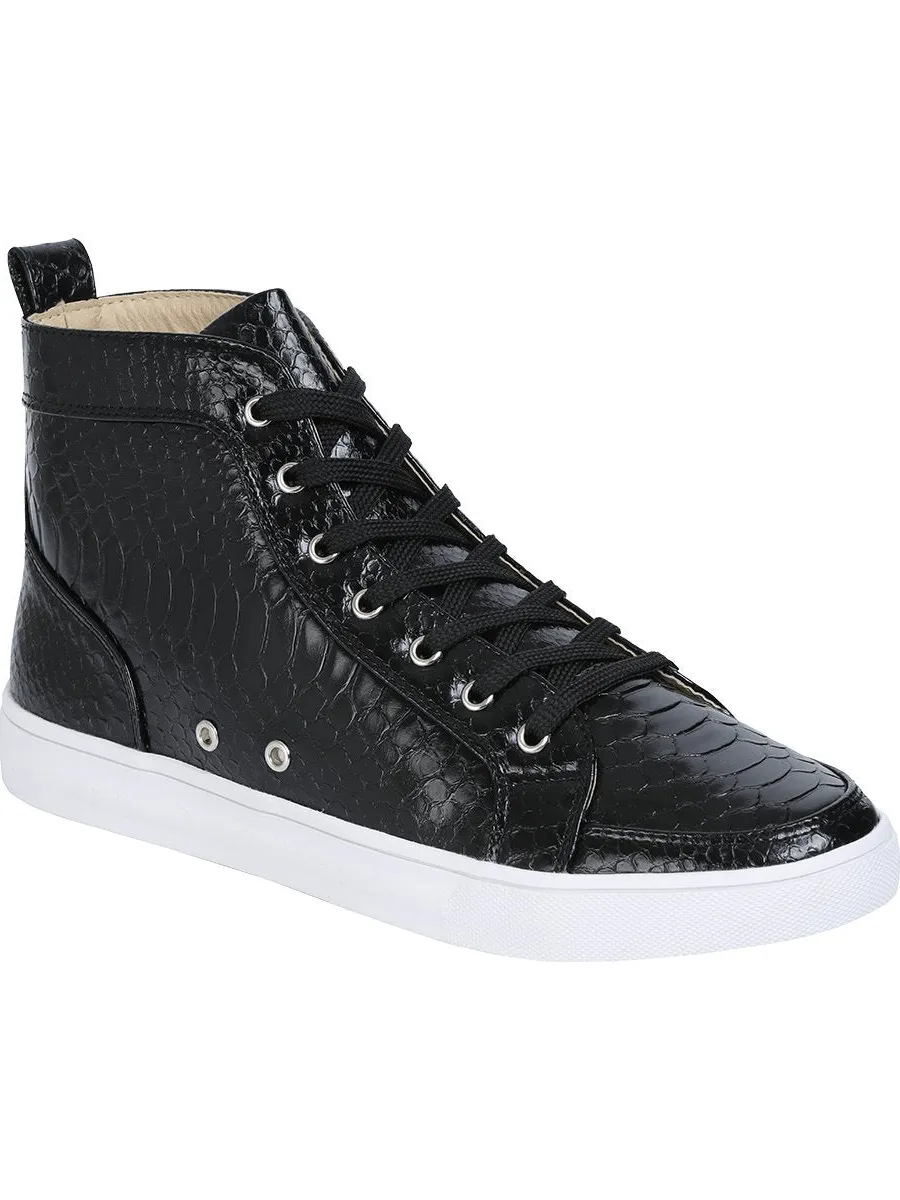 Men's Shoes PU Synthetic Casual Shoes 'El General' Black Color 41279