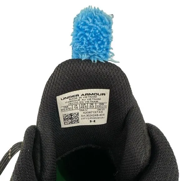 Mens Size 15 Under Armour Curry Flow 9 Cookie Monster SC Shoes Sesame Street‎