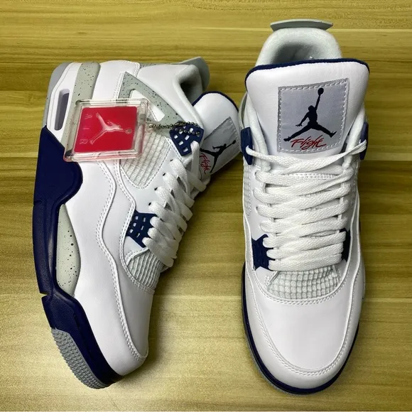 Men’s Sneakers -Air Jordan 4 “Midnight Navy” -Athletic Casual Shoes-Size 11