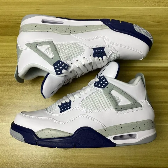 Men’s Sneakers -Air Jordan 4 “Midnight Navy” -Athletic Casual Shoes-Size 11