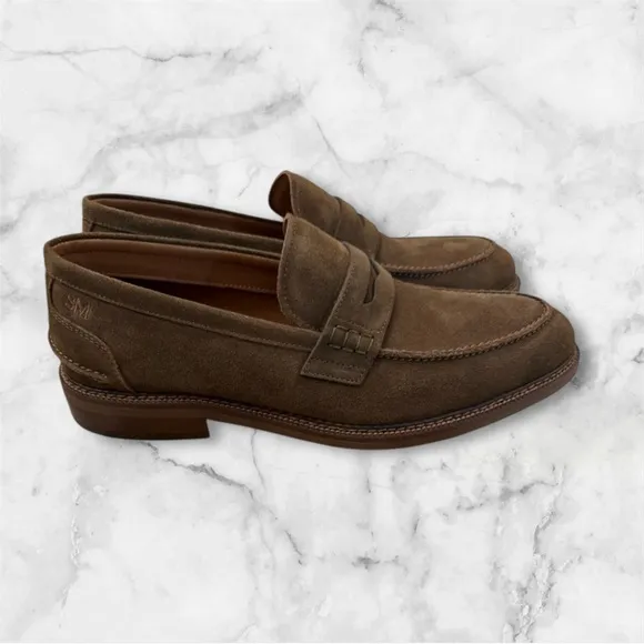 Men’s Steve Madden Piere  Tabacco Suede Dress Loafers, size 11.5