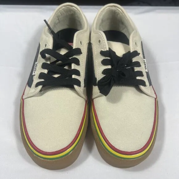 Men’s Vans Chukka Low Sidestripe Rasta Turtledove Suede/Canvas Skate Shoe Sz 6.5