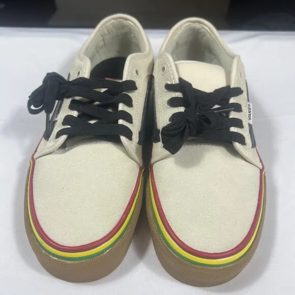 Men’s Vans Chukka Low Sidestripe Rasta Turtledove Suede/Canvas Skate Shoe Sz 6.5