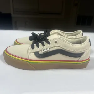 Men’s Vans Chukka Low Sidestripe Rasta Turtledove Suede/Canvas Skate Shoe Sz 6.5