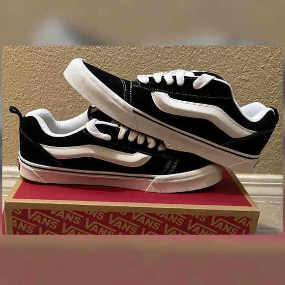 Men’s Vans Knu Skool Suede Black Color Shoes Size 13