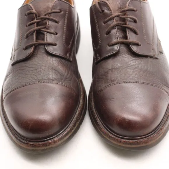 Mephisto Melchior Men's Size 7 Air Relax Derby Dress Shoes Brown Leather Cap Toe