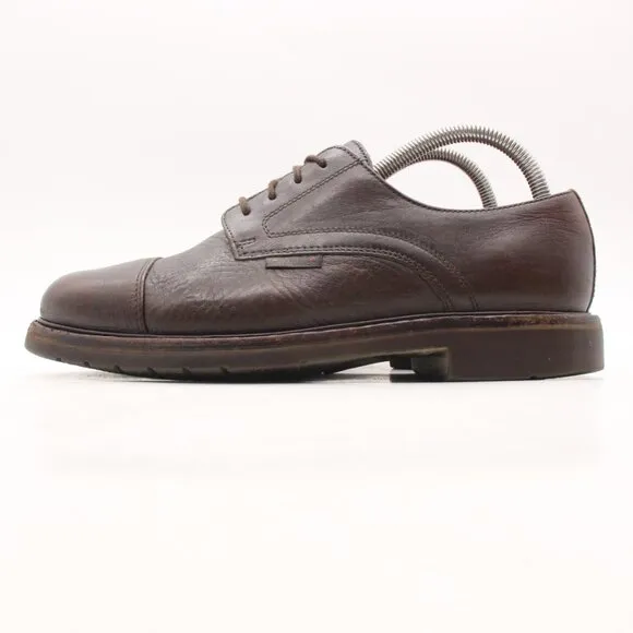 Mephisto Melchior Men's Size 7 Air Relax Derby Dress Shoes Brown Leather Cap Toe