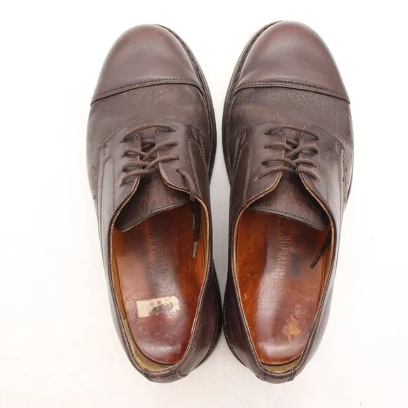 Mephisto Melchior Men's Size 7 Air Relax Derby Dress Shoes Brown Leather Cap Toe