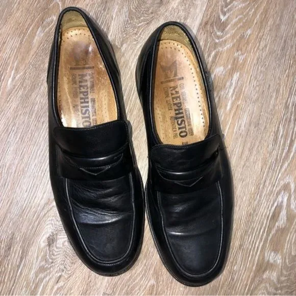 Mephisto Men Howard Penny Loafer Dress Shoes Black 12