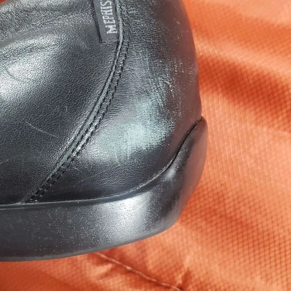MEPHISTO MENS EDLEF BLACK LEATHER‎ DRIVING LOAFER CASUAL SHOE SIZE 13 EUC