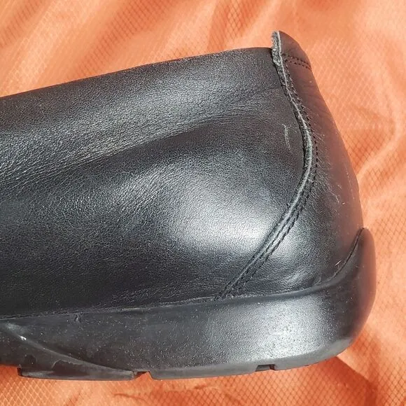 MEPHISTO MENS EDLEF BLACK LEATHER‎ DRIVING LOAFER CASUAL SHOE SIZE 13 EUC