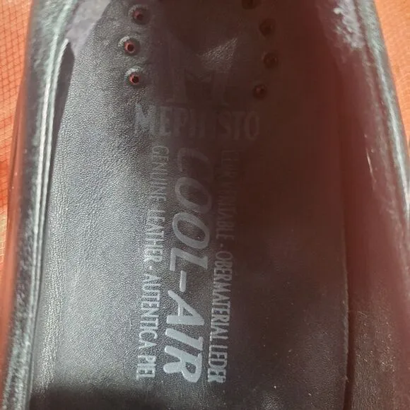 MEPHISTO MENS EDLEF BLACK LEATHER‎ DRIVING LOAFER CASUAL SHOE SIZE 13 EUC
