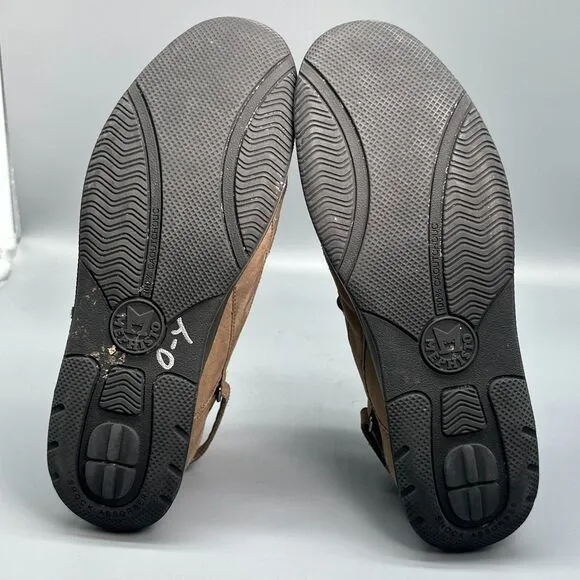 Mephisto Runoff Air-Jet System Women's 9.5 Brown Leather Mary Jane Flats Casual