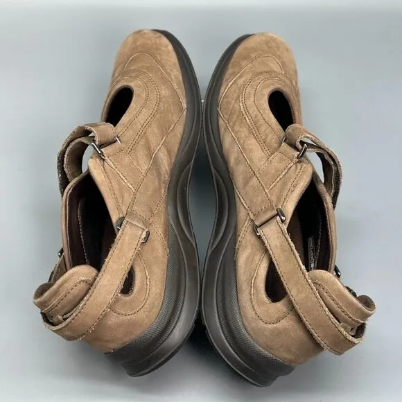 Mephisto Runoff Air-Jet System Women's 9.5 Brown Leather Mary Jane Flats Casual