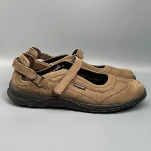 Mephisto Runoff Air-Jet System Women's 9.5 Brown Leather Mary Jane Flats Casual