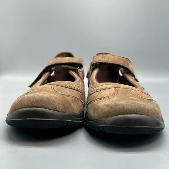 Mephisto Runoff Air-Jet System Women's 9.5 Brown Leather Mary Jane Flats Casual