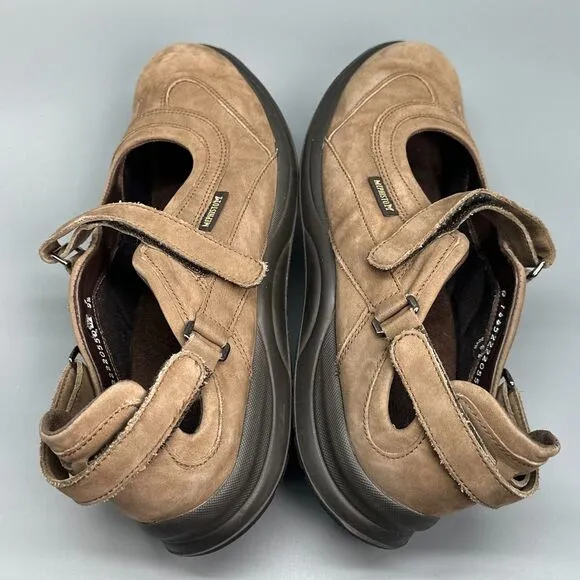 Mephisto Runoff Air-Jet System Women's 9.5 Brown Leather Mary Jane Flats Casual