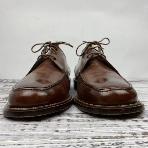 Mercanti Fiorentini Brown Leather Lace Up Oxford Dress Shoes‎ Men's 12 M Italy
