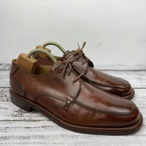 Mercanti Fiorentini Brown Leather Lace Up Oxford Dress Shoes‎ Men's 12 M Italy