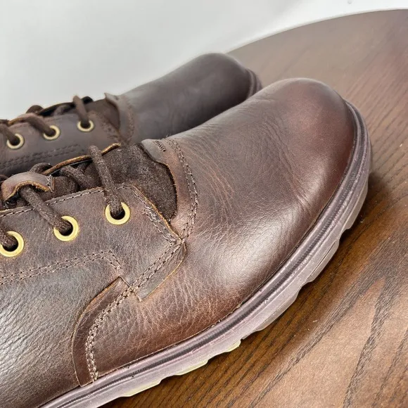 Merrell Brevard Shetland Shoes Mens‎ 10.5 Brown Leather Casual Lace up Sneakers