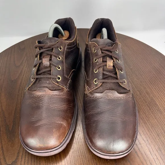 Merrell Brevard Shetland Shoes Mens‎ 10.5 Brown Leather Casual Lace up Sneakers