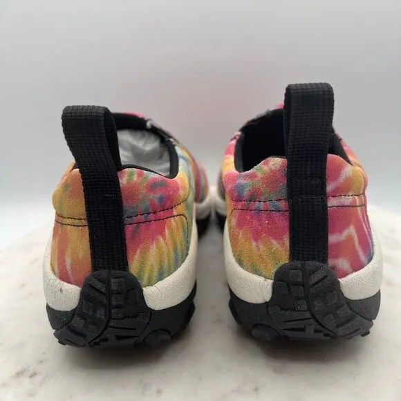 Merrell Jungle Moc‎ Tie Dye Slip On Comfort Shoes Rainbow Festival Casual Sz 7.5