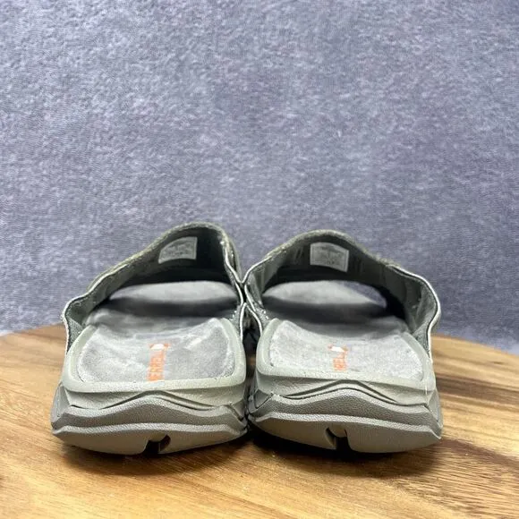 Merrell Men's Telluride Sandal Size 9 Thong Slide Flip Flop Olive Leather Comfy