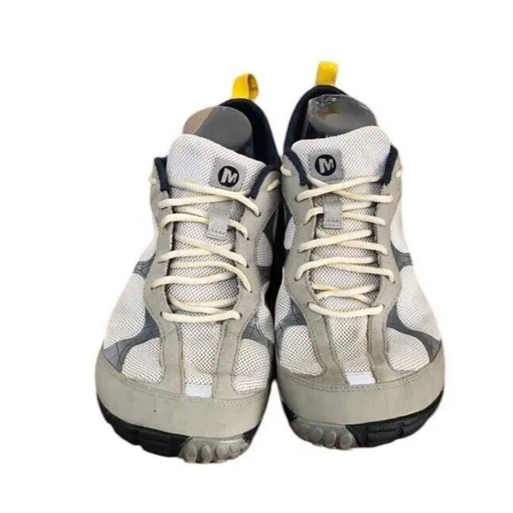 Merrell Road Glove Ash/Anodized Gold Sneakers Men's 12 Gray Mesh Athletic Shoes