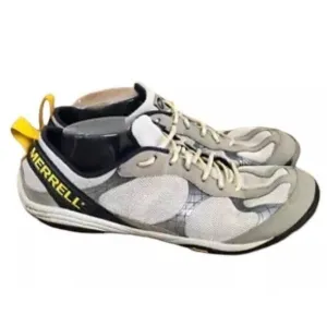 Merrell Road Glove Ash/Anodized Gold Sneakers Men's 12 Gray Mesh Athletic Shoes