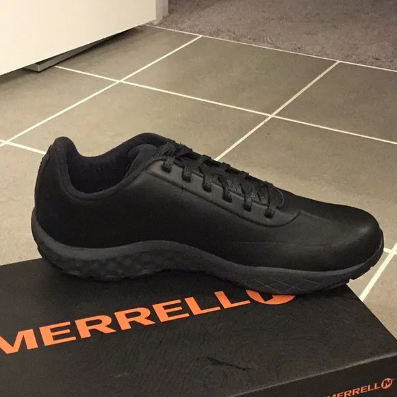 Merrell Sprint Lace LTR AC  shoes sneakers black leather J91691 Men’s Size 11.5