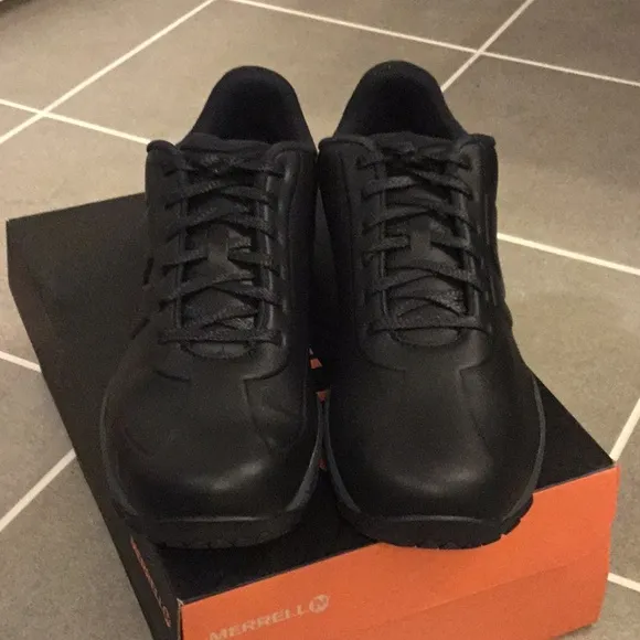 Merrell Sprint Lace LTR AC  shoes sneakers black leather J91691 Men’s Size 11.5