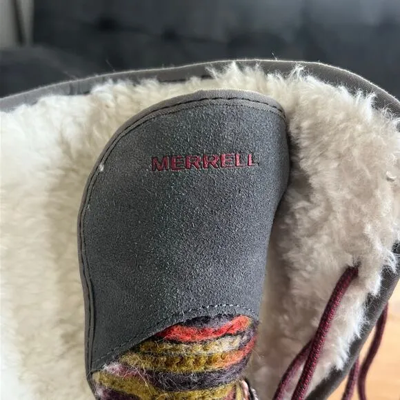 Merrell Women’s Winter Boots - Size 7.5 - Vibram Sole - Cozy &amp; Stylish