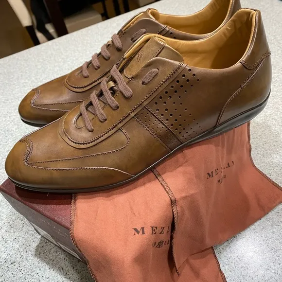 Mezlan Lozano I Lace Up Sneaker Shoes Taupe
