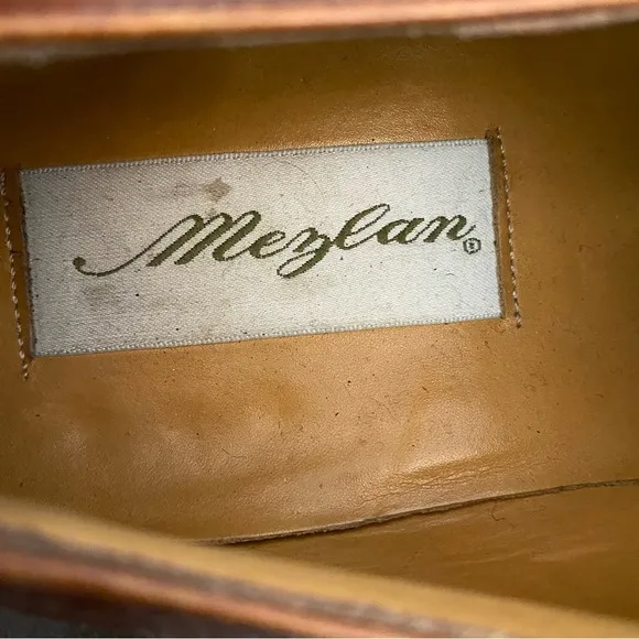 Mezlan Mens Made In Spain Brown Upper Leather Dress Shoes Size 8.5