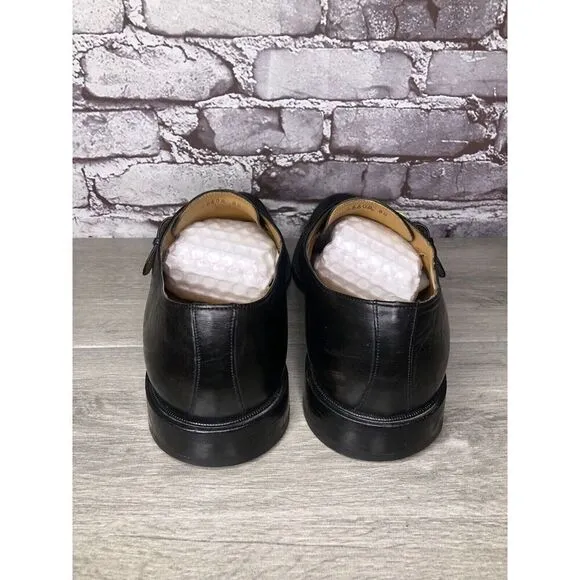 Mezlan Tortosa Black Leather Monk Strap Leather Dress Shoes Men’s Sz 13M US/46EU