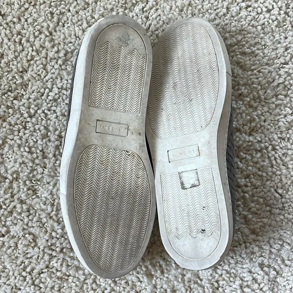 M.Gemi made in Italy stunning weave leather grey slip ons