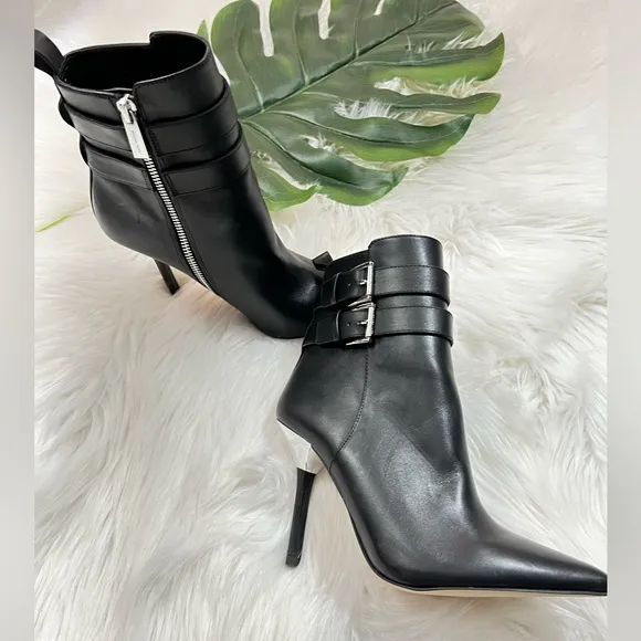 Michael Kors Amal Leather Ankle Bottle Black ✨brand new ✨No box