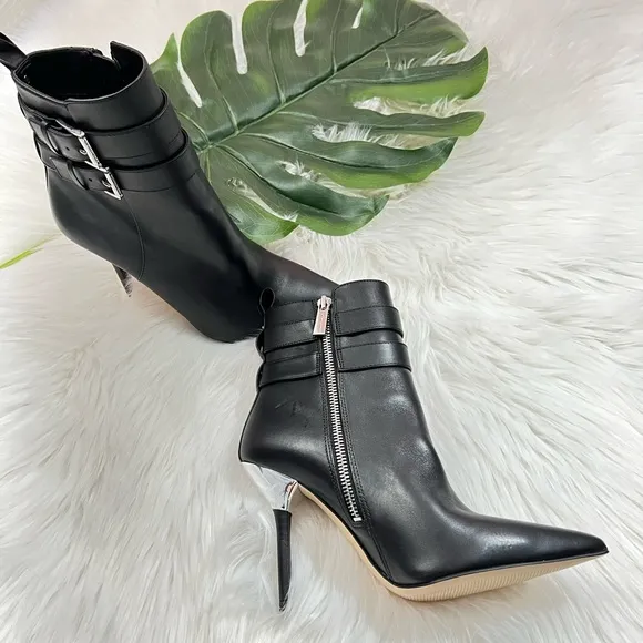 Michael Kors Amal Leather Ankle Bottle Black ✨brand new ✨No box