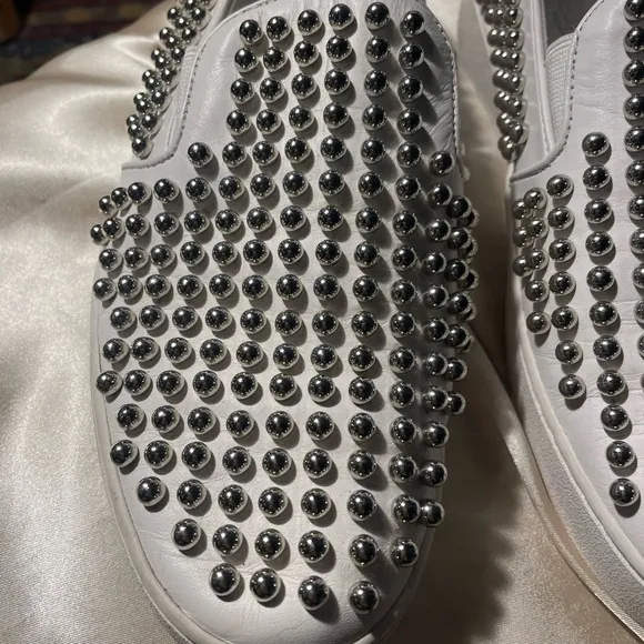 Michael Kors Collection Studded White Slip-Ons Size 7.5