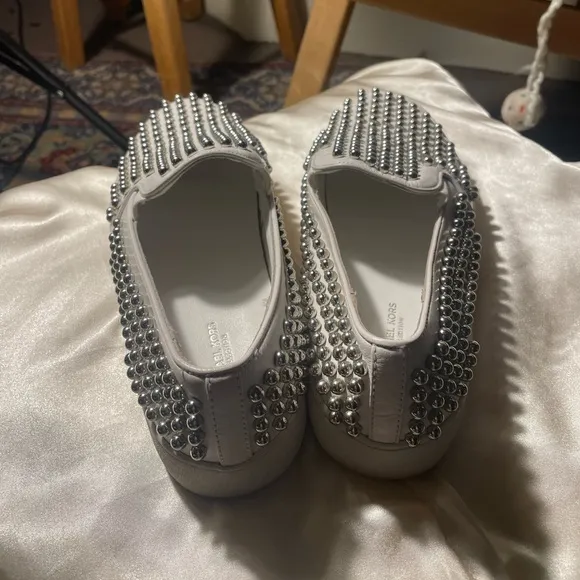 Michael Kors Collection Studded White Slip-Ons Size 7.5