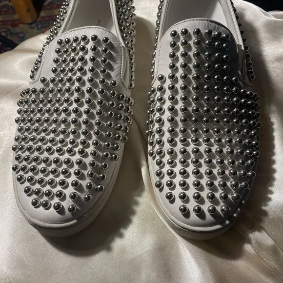 Michael Kors Collection Studded White Slip-Ons Size 7.5