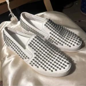 Michael Kors Collection Studded White Slip-Ons Size 7.5
