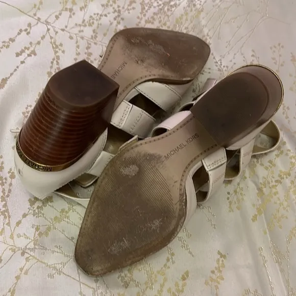 Michael Kors | Griffin Cutout Brass Detail Booties | Size 7 | 2.5” Heel